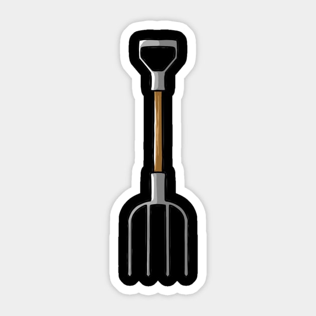 Garden Rake Gardener Sticker by fromherotozero